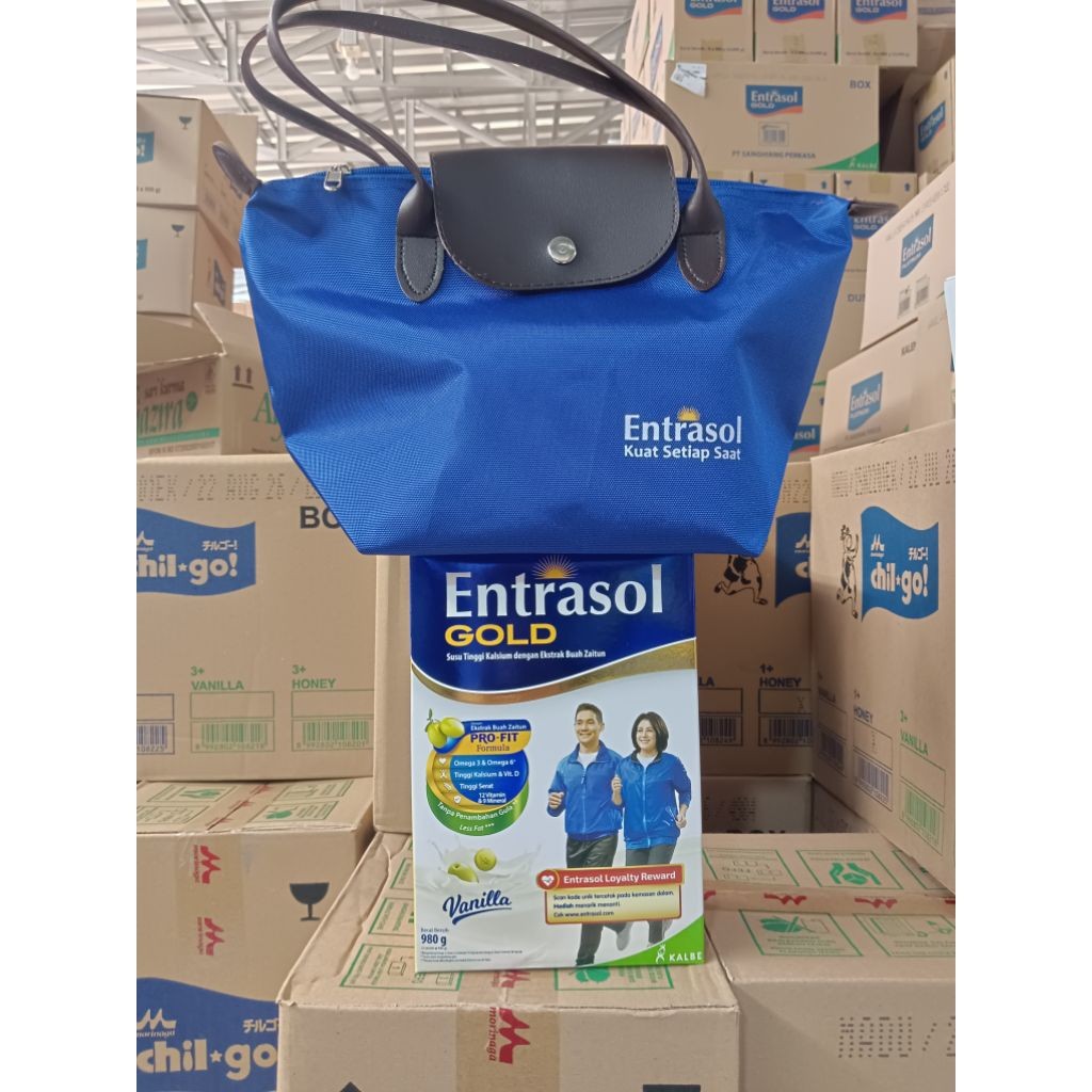 

Entrasol gold vanila 980GR beli 1 pc free tote bag- Toko Susu Chyra