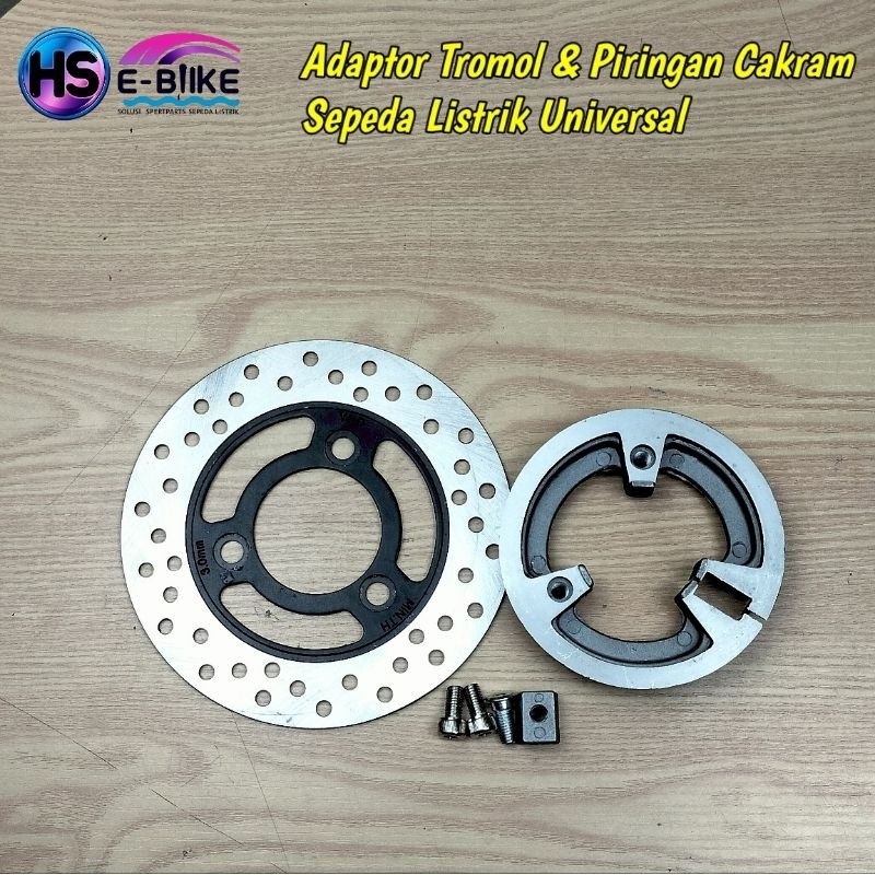 Adaptor & Piringan Cakram Sepeda Listrik