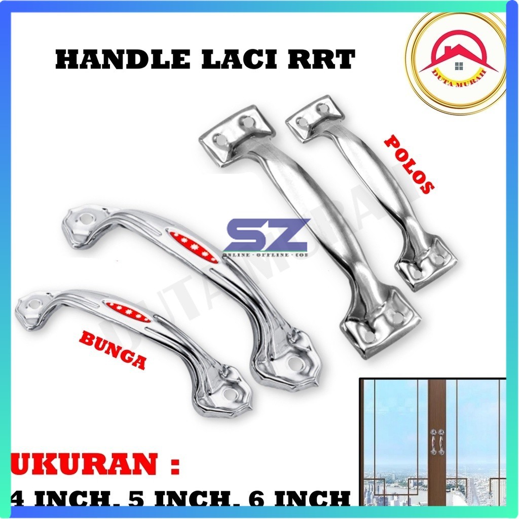 [SZ] TARIKAN LACI RRT Polos dan Bunga Handle Pintu Lemari Handle Tarikan Pintu Handle Laci TARIKAN P