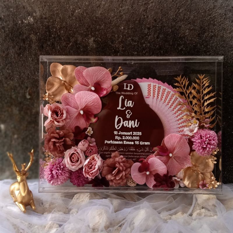 MAHAR UANG MURAH Mahar Akrilik 30X40 / Mahar Nikah / Mahar Pernikahan MAHAR UANG KEKINIAN