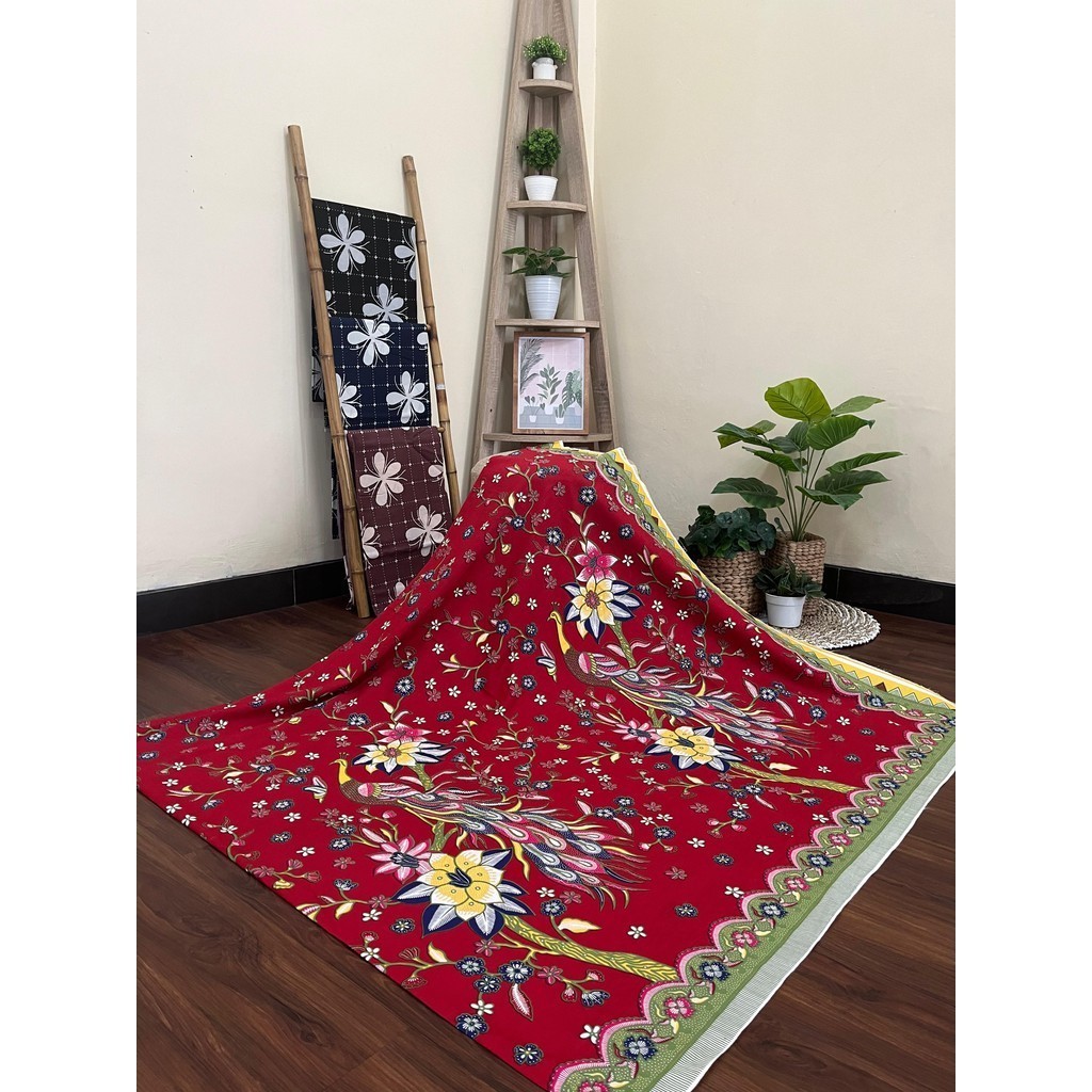 Kain Batik SOLO motif burung merak nangkring