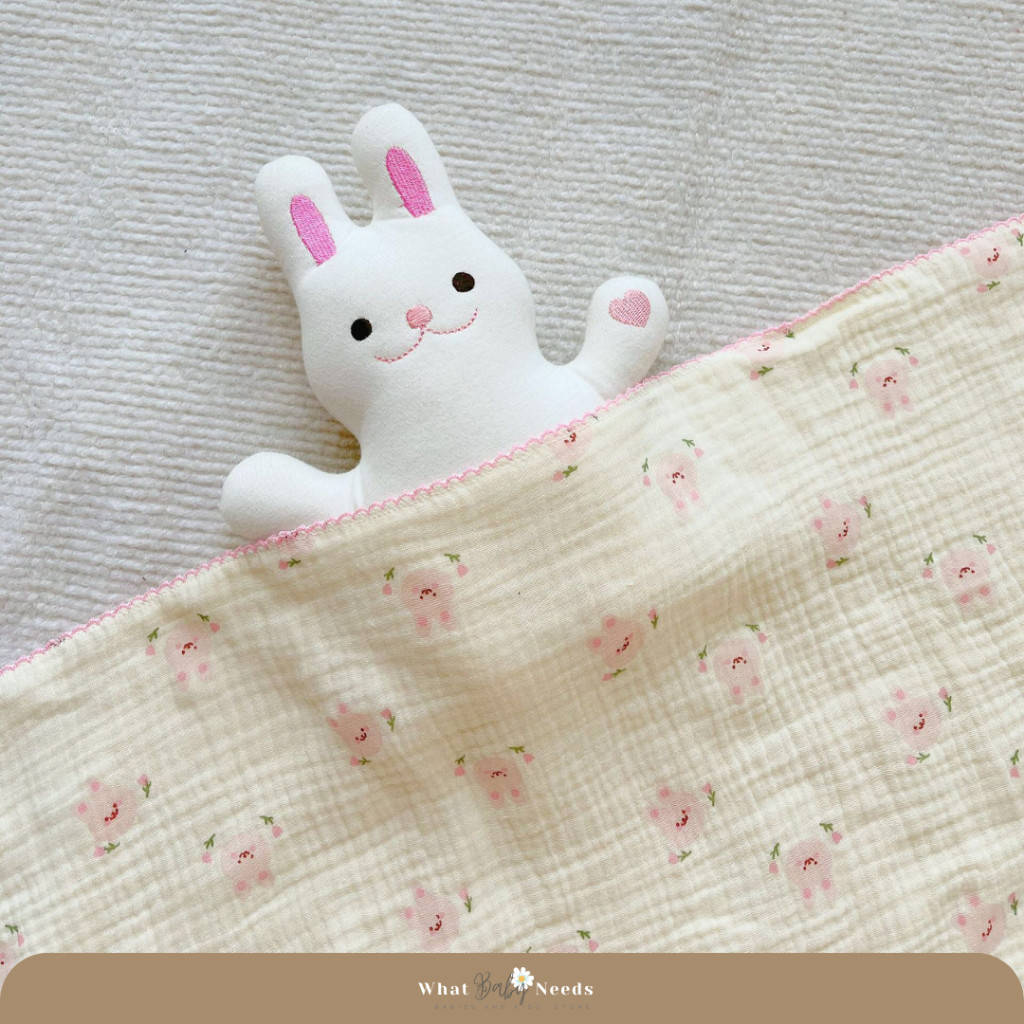 Kimi Baby Muslin Blanket / Selimut Bayi Muslin Katun / Muslin Swaddle