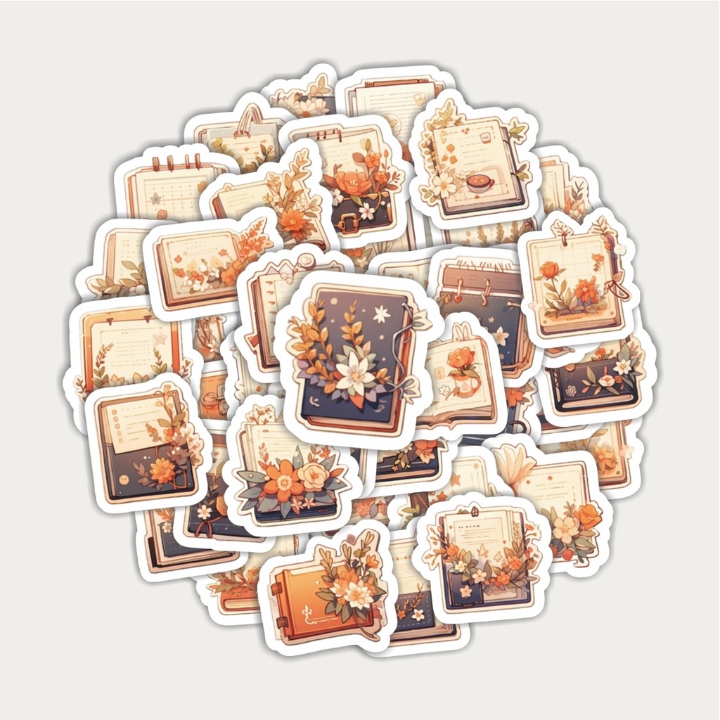 

Sticker Pack Stiker Cover Books Flower [Sampul Buku Bunga] | Sticker TUMBLR | Stiker LAPTOP KOPER HELM