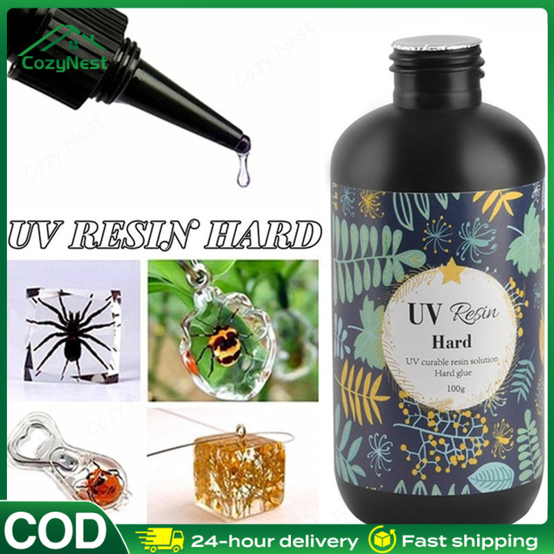 

60/100/200g Resin Ultra Violet / Resin Uv Bening / Lem Uv Resin Hard / Diy Resin Clear