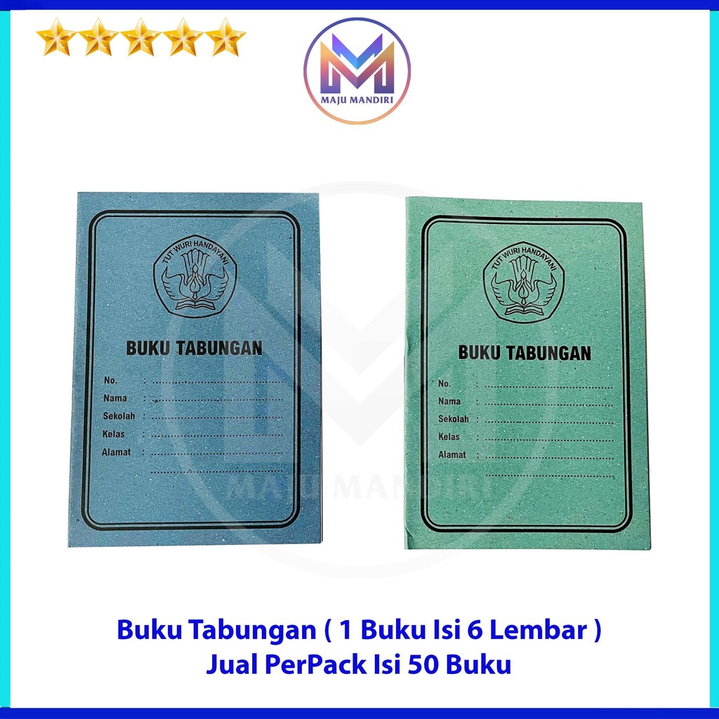 

Buku Tabungan Anak Sekolah Arisan Koperasi Bahan Kertas HVS Putih