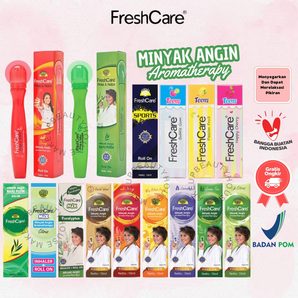 FRESHCARE / FRESH CARE Minyak Angin Aromatherapy Roll On | Eucalyptus / Telon Patch | Teens | Roll O