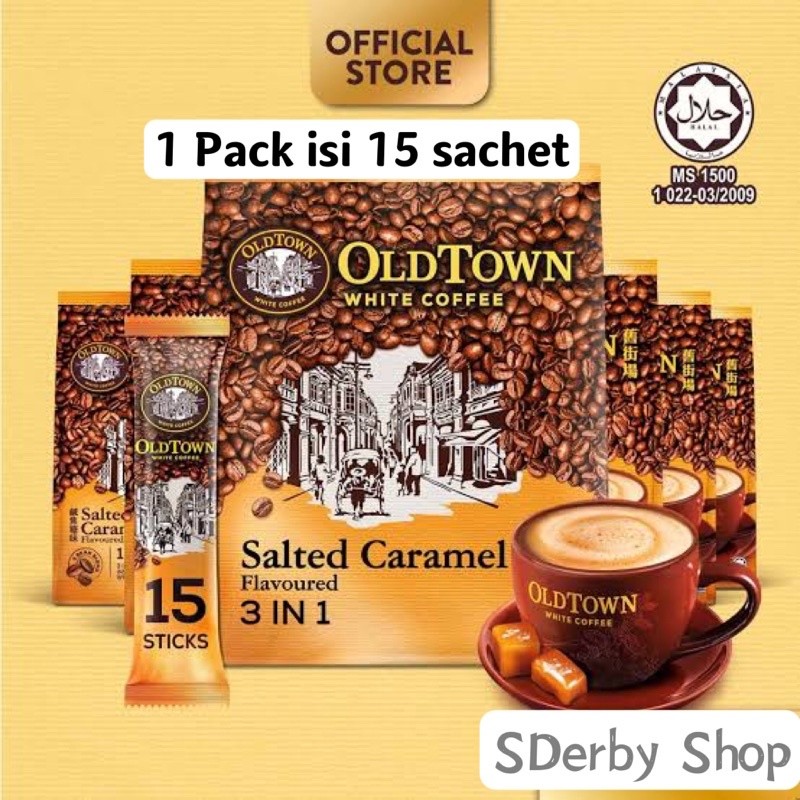 

Oldtown Salted Caramel 3in1 Old Town White Coffee Pack isi 15