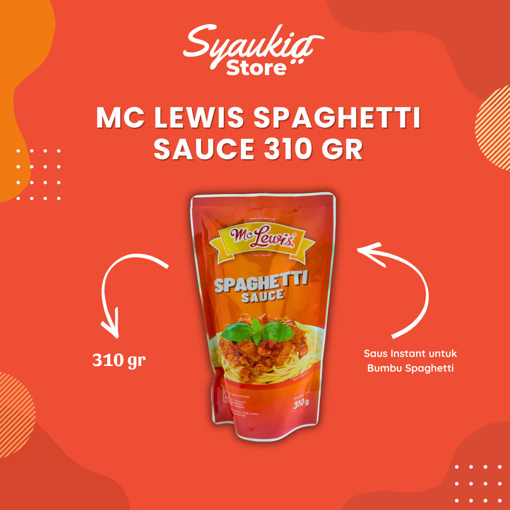 

MC LEWIS SAUS SPAGHETTI 310 GRAM Syaukia Store