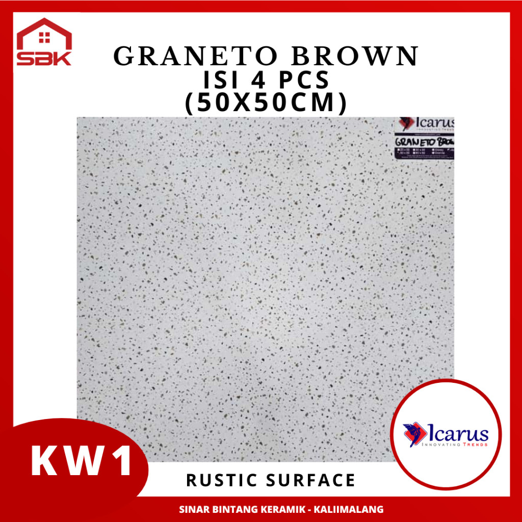 Keramik Teras 50X50 Graneto Brown