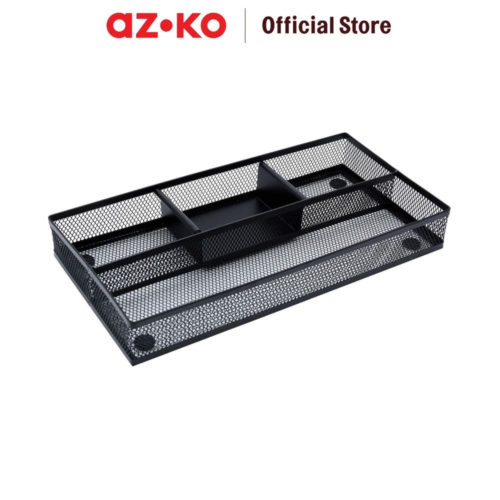 

AZKO Organizer Alat Tulis Kantor 4 Kompartemen Tempat Penyimpan Pulpen Pensil Pen Holder Organizer Atk Perlengkapan Atk