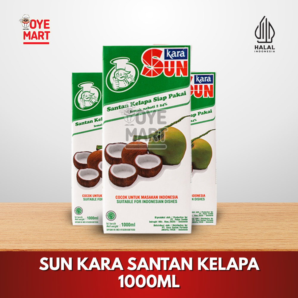 

SUN KARA SANTAN KELAPA 200ML & 1000ML / SANTAN SIAP PAKAI 1000ML