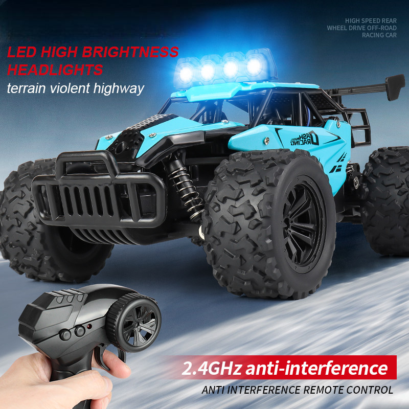 Mainan Mobil Remote Control Full Propo Offroad dengan Lampu LED Bodi Alloy Frekuensi 2.4GHZ | Mainan