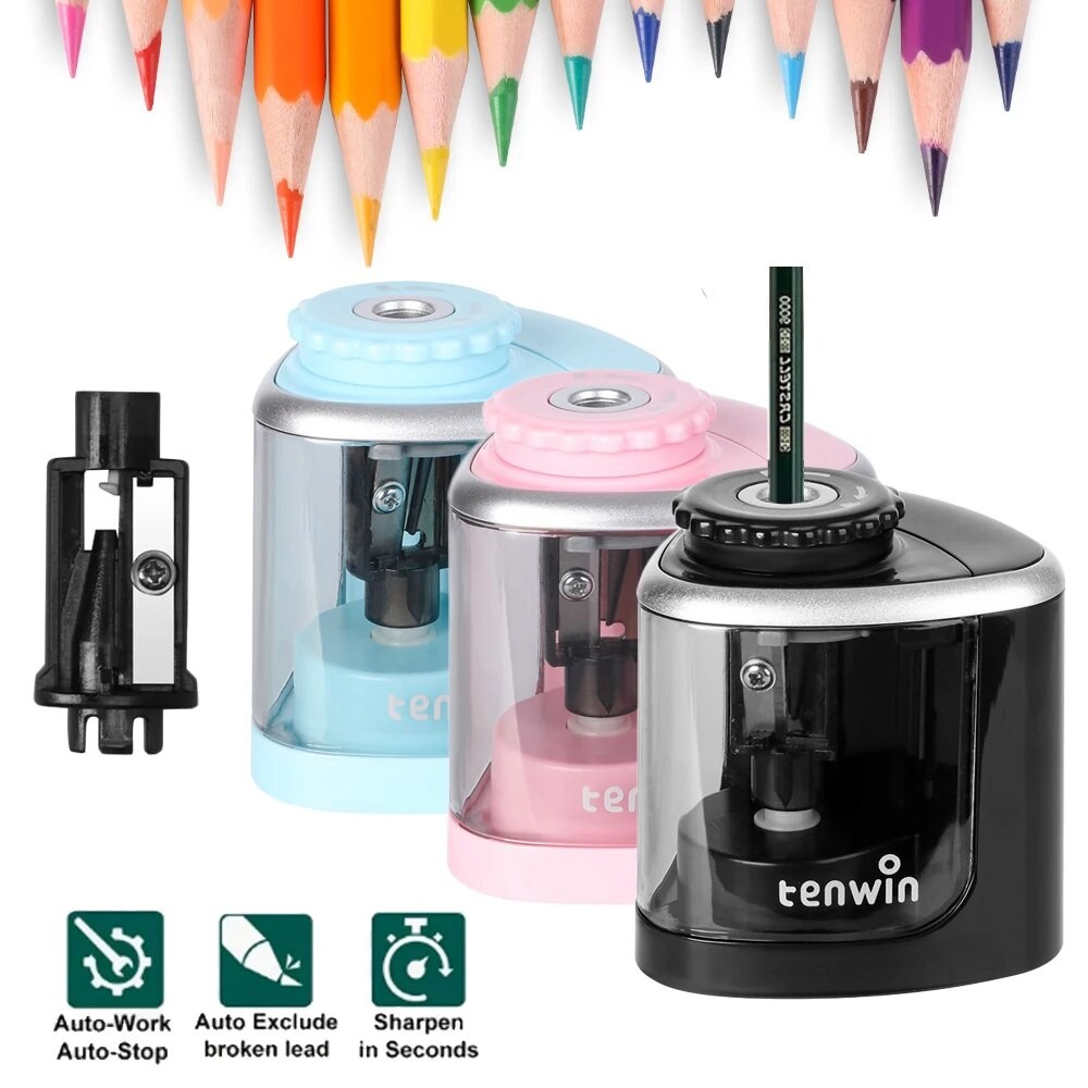 

1pc Electric Pencil Sharpener, Creative Automatic Pencil Sharpener, Office Supplies (Battery Not Included)