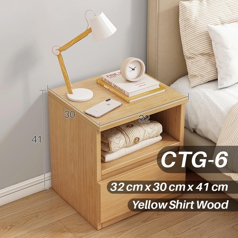 Meja Nakas Meja Kecil Samping Tempat Tidur Meja Kamar Rak Kamar Laci Kamar Aesthetic Minimalis Serba