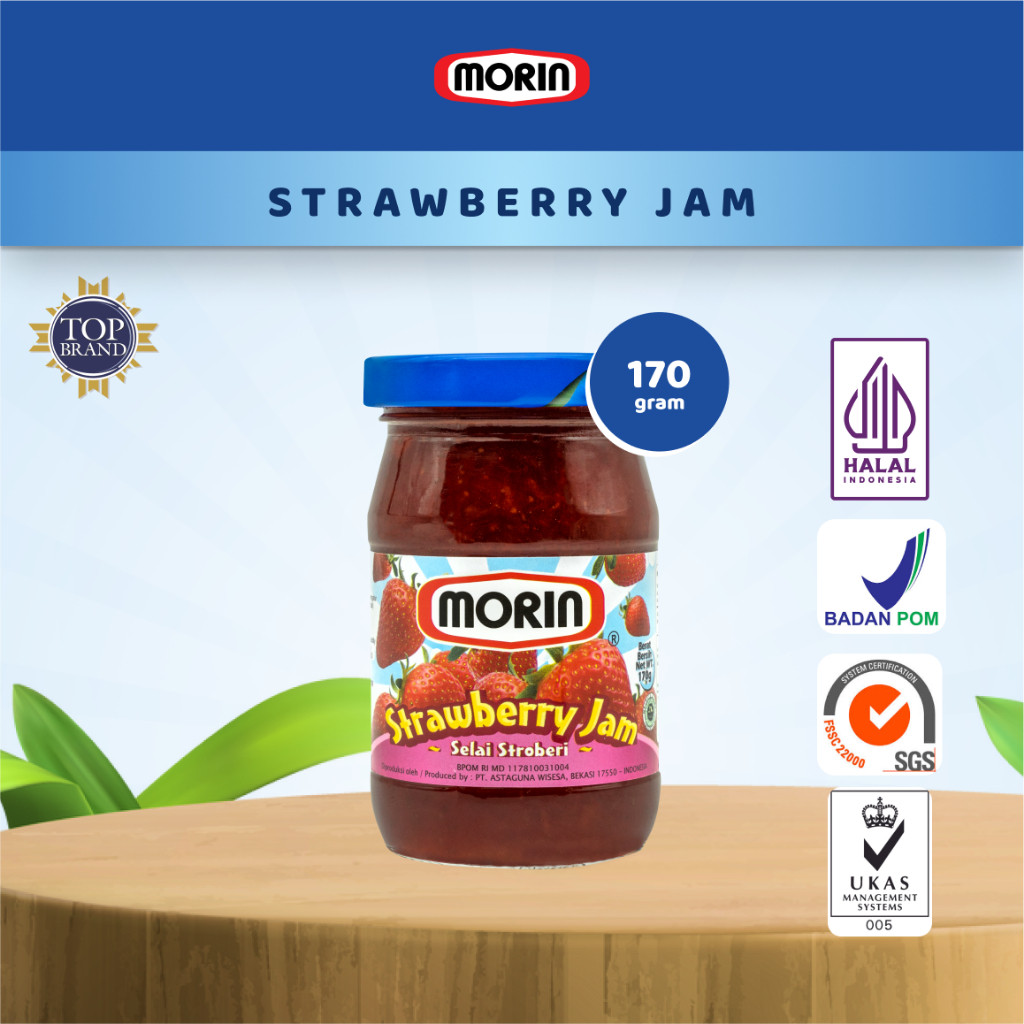 

Terlaris Morin Selai Strawberry 170 Gr - Selai Buah Stroberi