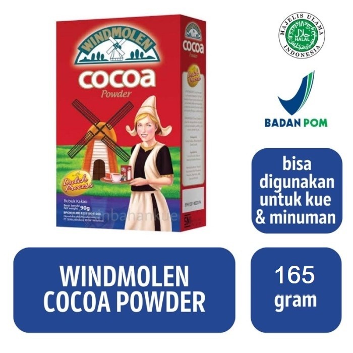 

Terlaris Windmolen Cocoa Powder Coklat Bubuk 165gr coklat cocoa coklat Windmolen