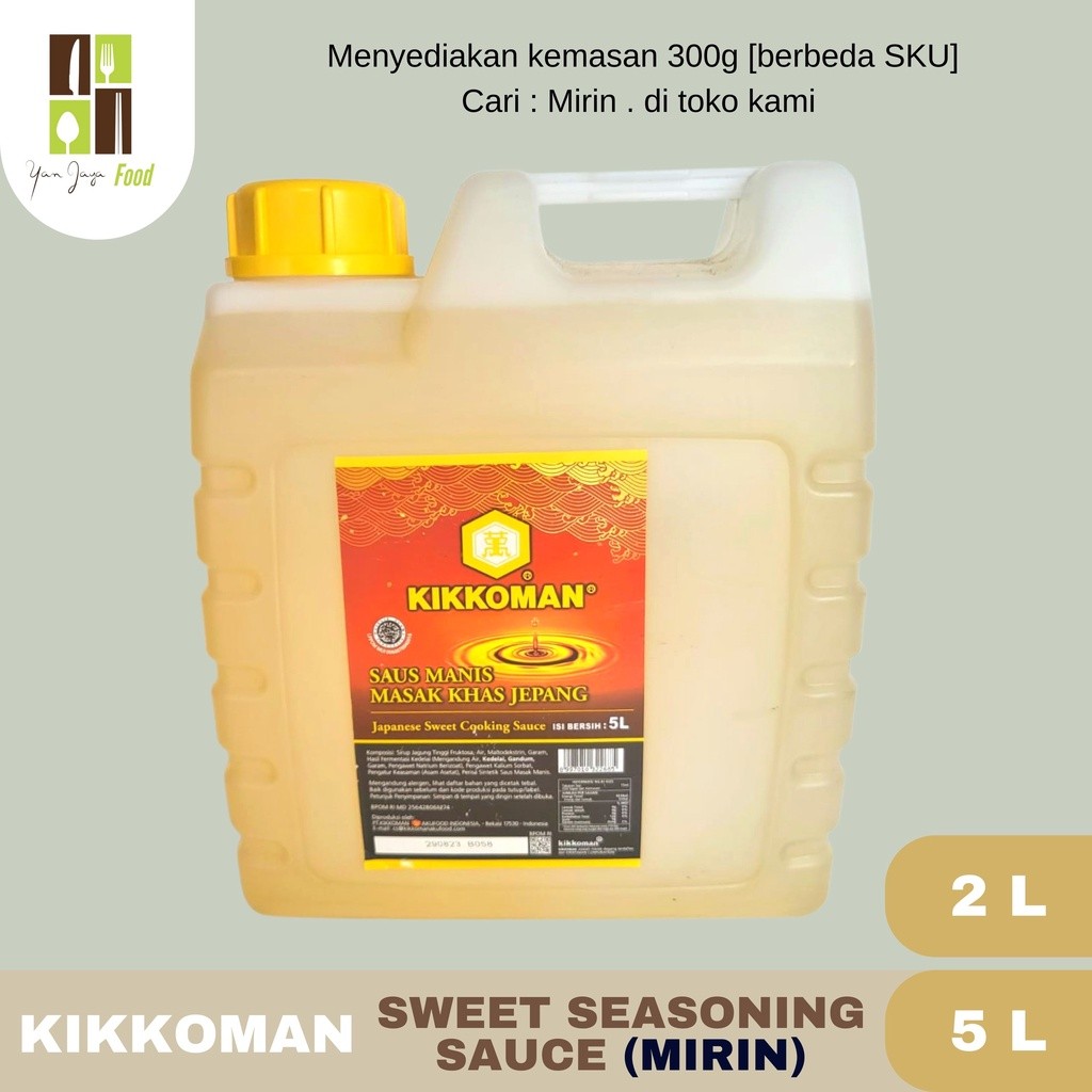 

Kikkoman Sweet Seasoning Sauce Halal Cuka Sushi Mirin [2L/5L]