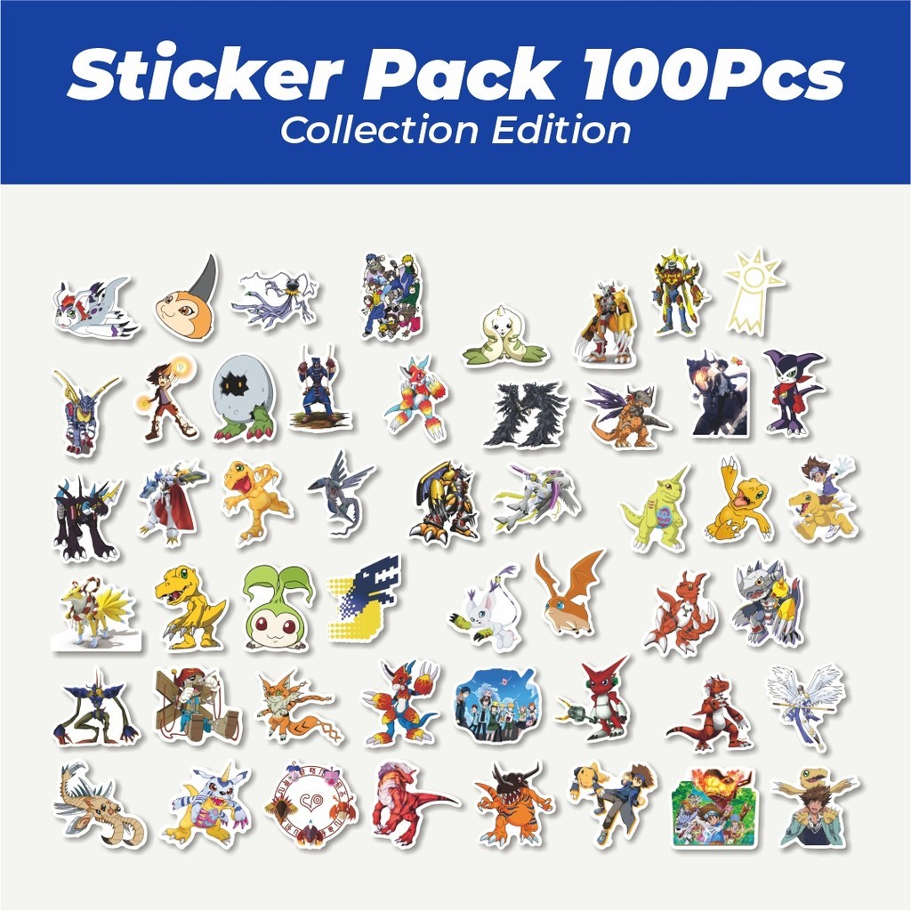 

Hot Sticker Anime Digimon Adventure Lucu Anti Air Stikers Berperekat Waterproof Sticker Decal Buat Motor Helm Buku Journal Koper Casing HP Laptop Botol Minum