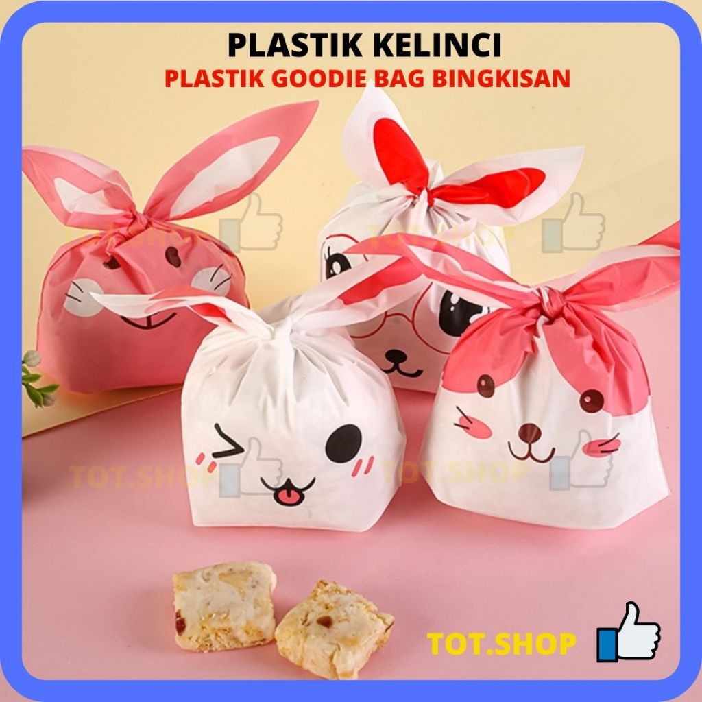 

[1-pcs] 14 x 23 PLASTIK KELINCI Goodie Bag Bingkisan Snack Souvenir Plastik Ulang Tahun Plastik GoodieBag Kecil | Kantong Plastik Cookies Lucu Pesta Perayaan | Kemasan Plastik Karakter Souvenir