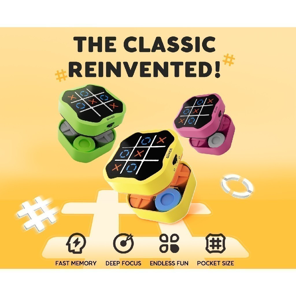 GiiKER Super Tic-Tac-Toe Bolt - 3-in-1 Game Box - JKJZQ001