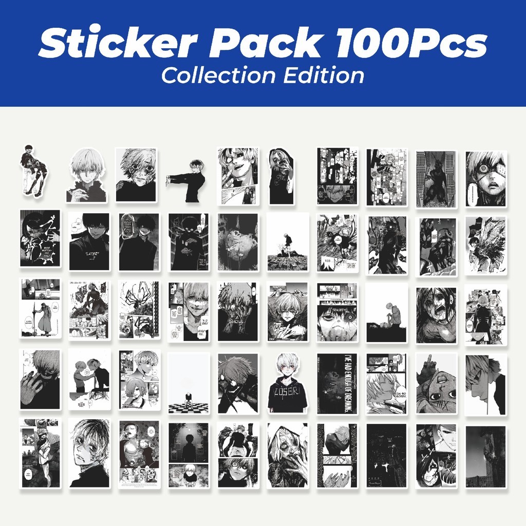 

Hot Stiker Anime Tokyo Ghoul 2 Lucu Anti Air Stikers Berperekat Waterproof Sticker Decal Buat Motor Helm Buku Journal Koper Casing HP Laptop Botol Minum