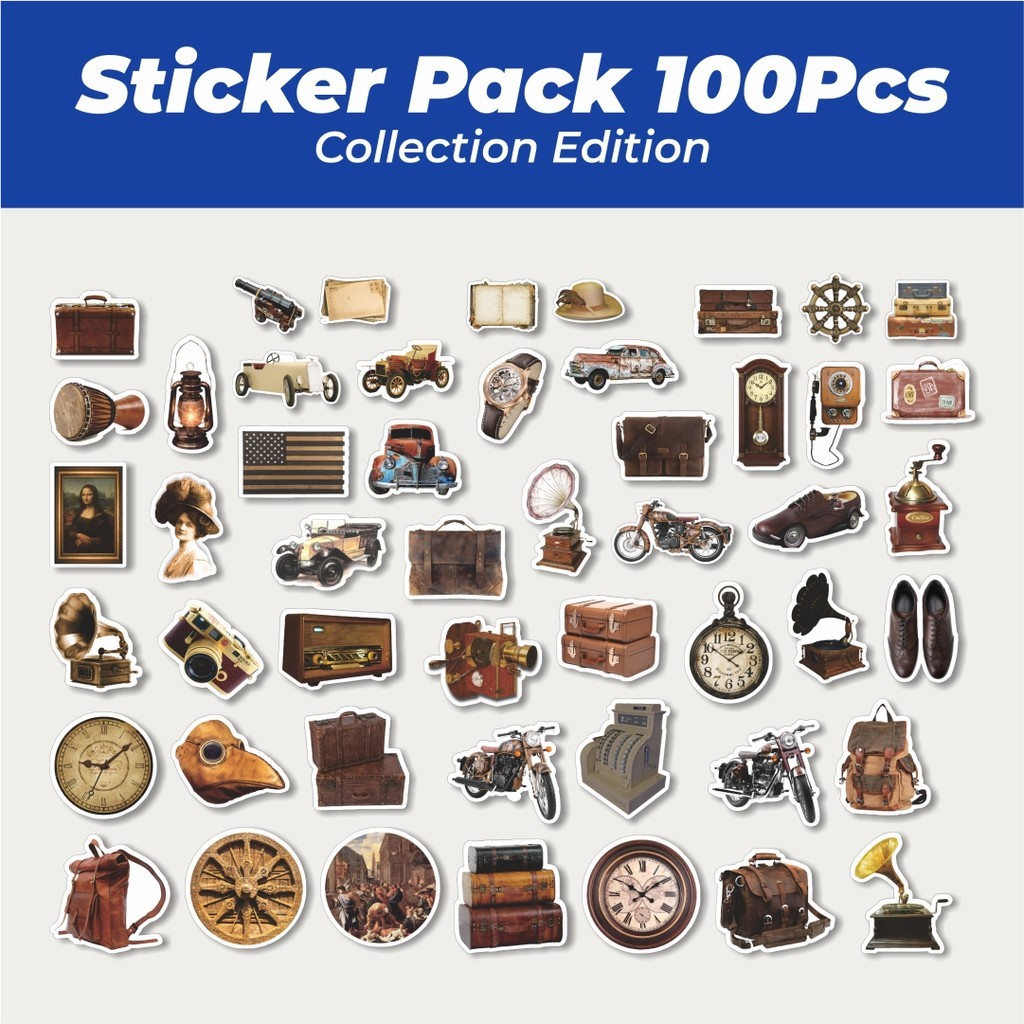 

Hot Stiker INS Retro Lucu Anti Air Stikers Berperekat Waterproof Sticker Decal Buat Motor Helm Buku Journal Koper Casing HP Laptop Botol Minum