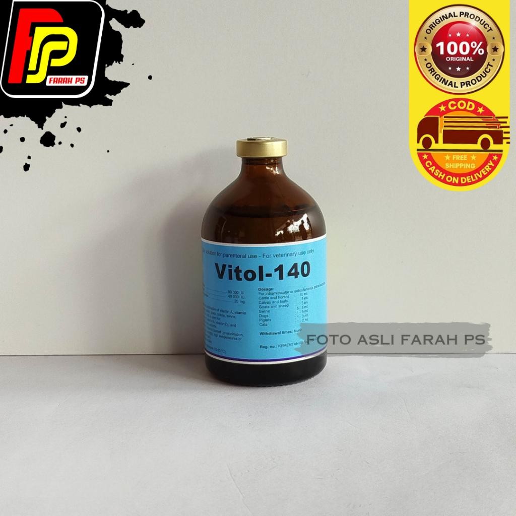 Vitol-140 100 ml Vitamin ADE hewan
