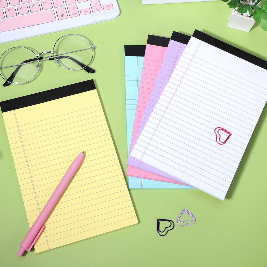 

10 Pack Legal Pads Small Notebook Scratch Pad Writing Pads Memo Pads Colored Notepads Lined Pads For Note Taking Office A5