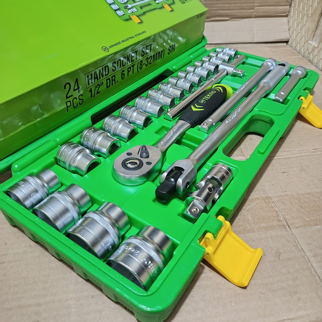 

Tekiro kunci shock sock sok set 24 pcs 8-32 mm 6Pt 1/2 Inci [ SEDIA ] Kunci set lengkap motor/Kunci set lengkap tekiro/Kunci set lengkap bengkel motor/Kunci set lengkap 1 box bengkel/Kunci set lengkap 1 box besar/Kunci set lengkap 1 box murah/Kunc