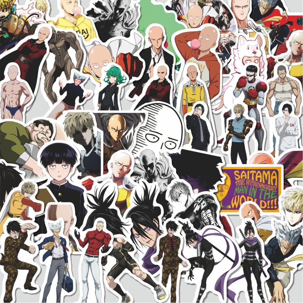 

Stiker Cutting Pack Stiker Anime One Punch Man Isi 100Pcs Series Aesthetic Lucu Keren Untuk Koper Bahan Vynil