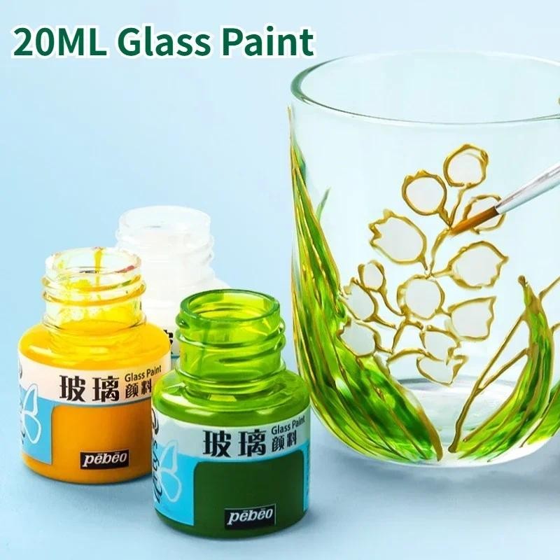 

Waterproof Glass Paint 20ml Artists Beginners Diy Craft Acrylic Pigment White Gold For Bottles Plastic Fabric Ceramics Painting