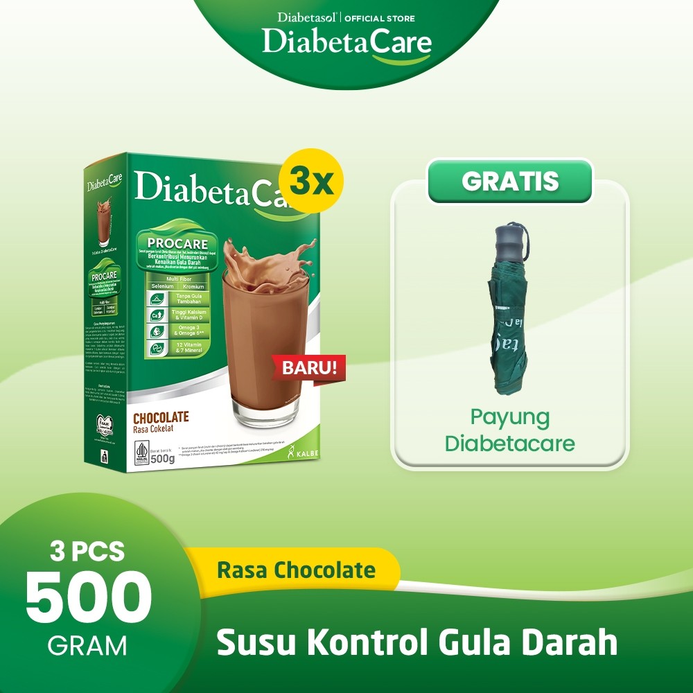 

Buy 3 Diabetacare Milk Chocolate 500G Free Payung