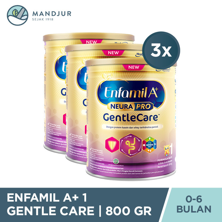 Enfamil A+1 Gentle Care Susu Formula Bayi 800 Gr - 3 Pcs