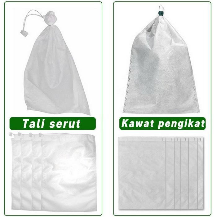 Ready- Vinnatsu-100PCS Kantong Jaring Pembungkus Buah Kantong Jaring Pembungkus Buah Anggur Klengken