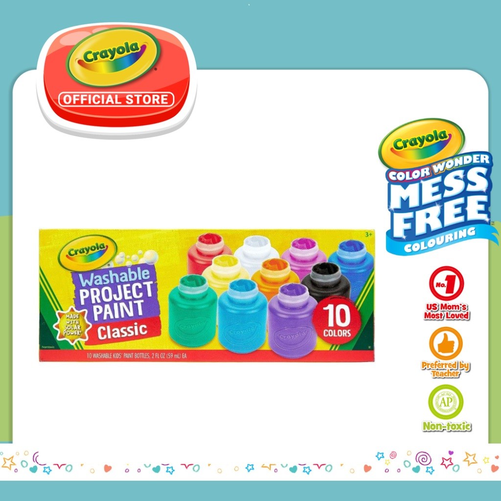 

Crayola Washable Kids Paint Classic 10 / 6 Colors Cat Air