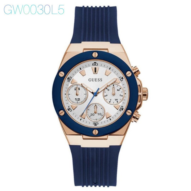 Jam Tangan Wanita chronograph desain GW0030L2,GW0030L4,GW0030L5 rubber look like guess