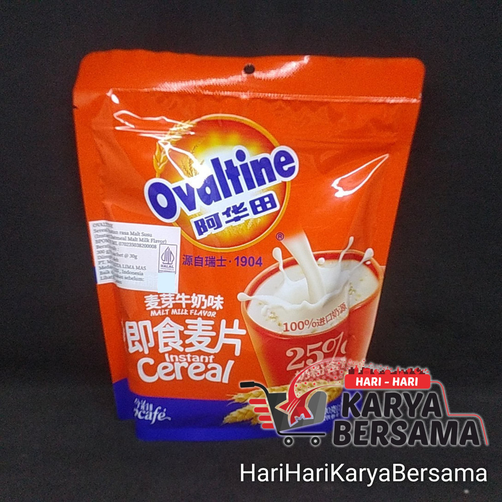 

MINUMAN SUSU BUBUK OVALTINE INSTANT CEREAL MALT MILK FLAVOR 300GR