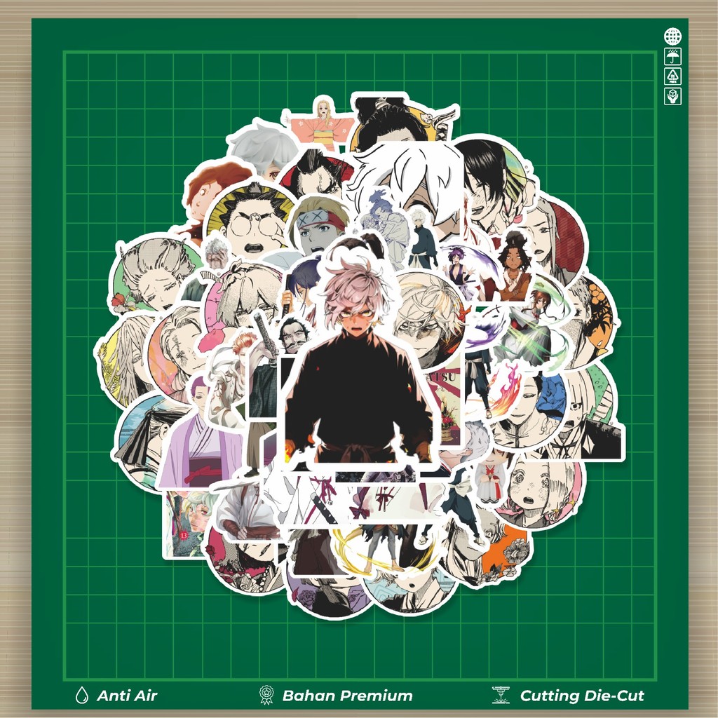 

HOT 50 PCS STIKER Stiker Anime Jujutsu Kaisen Stiker Fashion Cars Decal Dingin Kartu Album Custom Vinyl Anti Air- Sticker Aesthetic Buku Journal Koper Casing HP Tablet Laptop Helm Motor Botol Minum