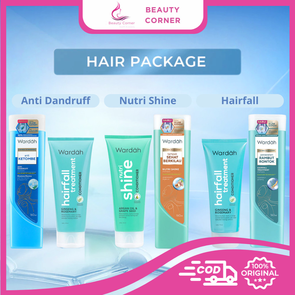 Paket Wardah Hair Package Shampoo & Conditioner