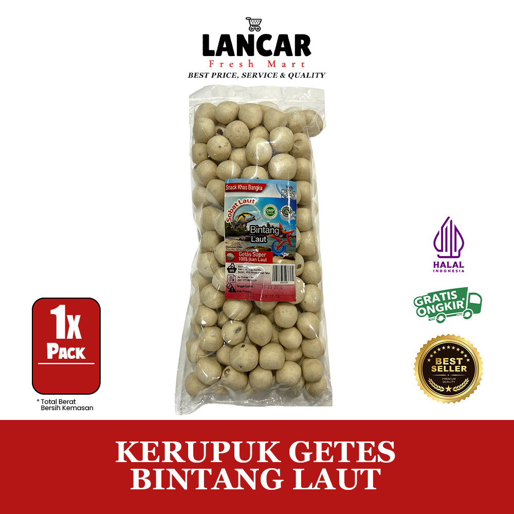 

BINTANG LAUT KERUPUK GETES SUPER 250GR