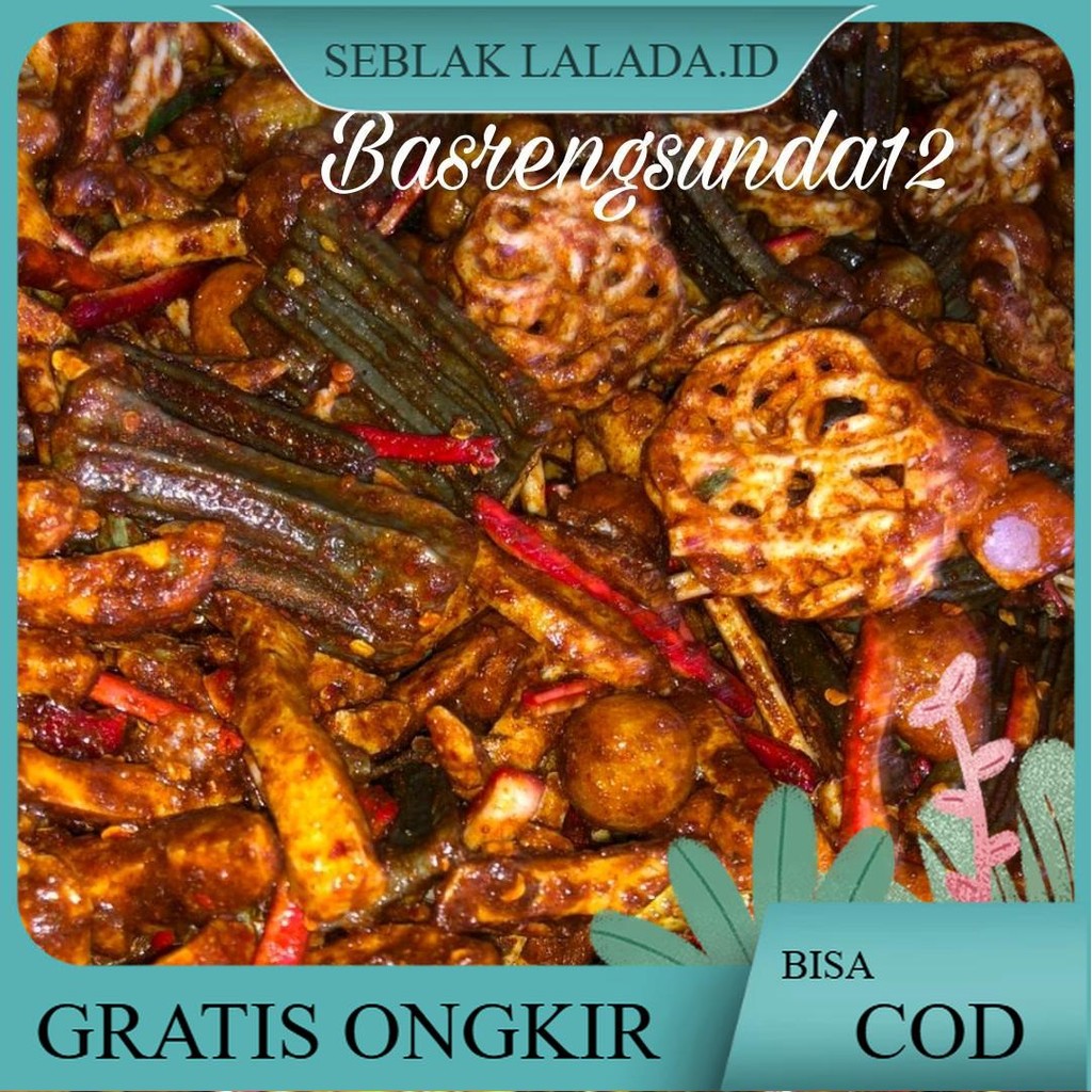

SEBLAK KERUPUK MIX 500GRAM/SEBLAK CAMPUR BUMBU CIKRUH PEDAS DAUN JERUK Food Snacks Kering Cemilan