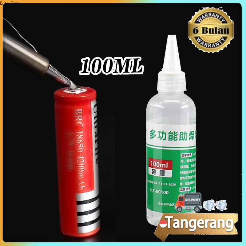 100ML Cairan Flux Solder Baterai Nikel Kuningan Tembaga Besi Bearing Solder