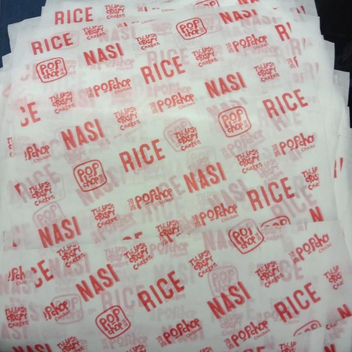 

Cetak Kertas bungkus nasi - bahan anti lengket - 30 x 30