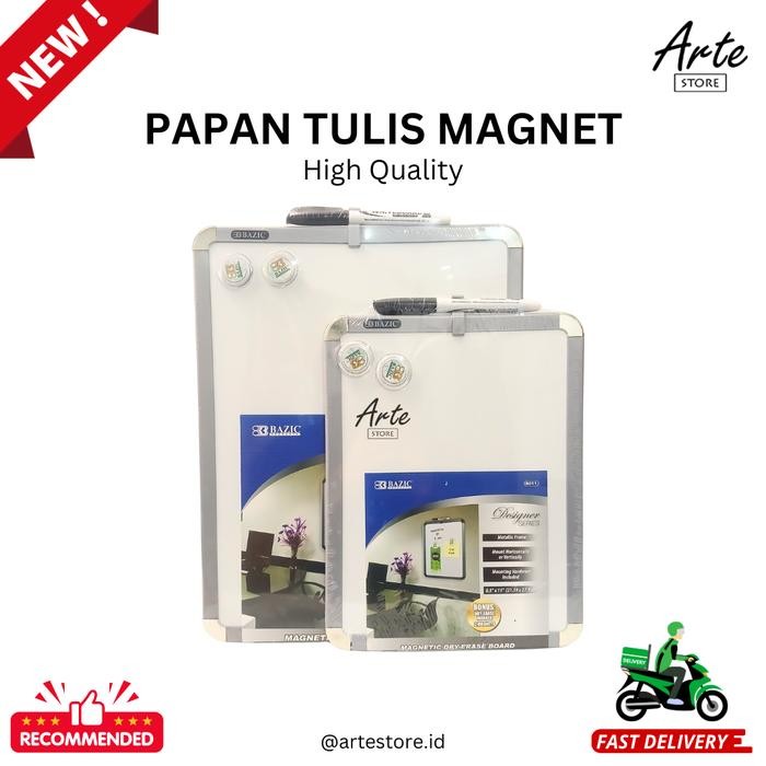 

Papan Tulis Kecil Magnet - Bazic Magnet Whiteboard - 22 x 28 cm