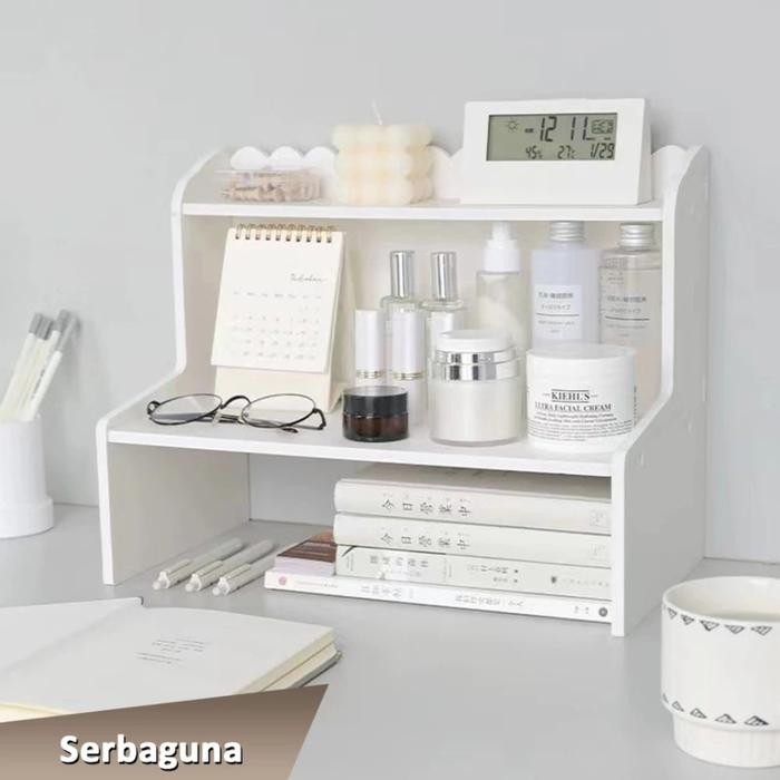 

DHWE Desk Organizer Tempat Penyimpanan Peralatan Sekolah & Skincare - POLOS