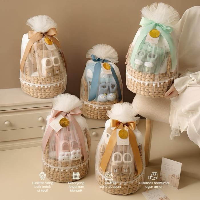 

Newborn Hampers Gift Set | Baby Hampers | Hampers Bayi | Kado Bayi - Premium Pink