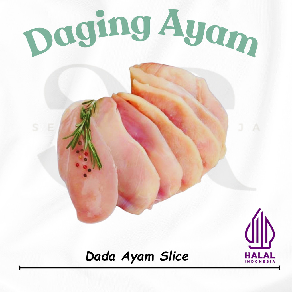 

Ayam Slice Dada - chicken breast sliced 500gr
