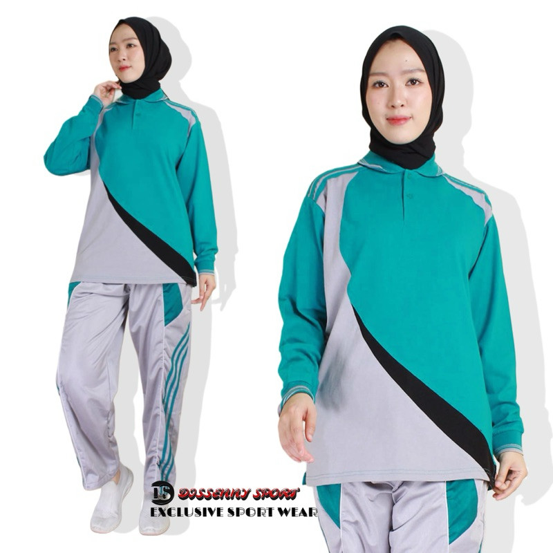 NEW Setelan Kaos Seragam Olahraga Lengan Panjang/Kaos Seragam Senam Lengan Panjang Pria wanita