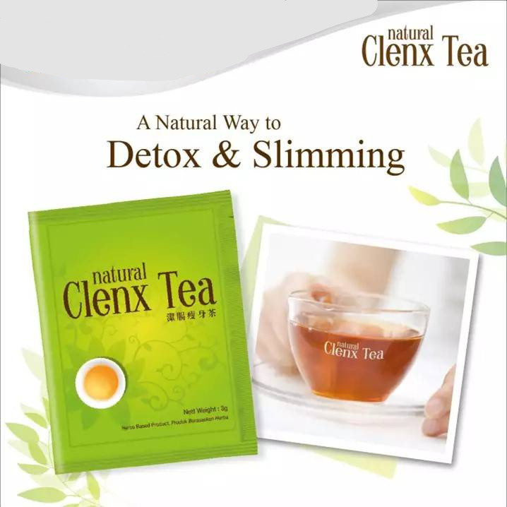 

Teh pelangsing alami natural clenx tea ori sachet detox slimming tea teh pelangsing