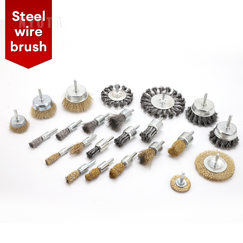 Mata bor sikat kawat besi wire brush bor mangkok Mata Bor Kawat Bor Sikat Kawat Kuningan Nyota